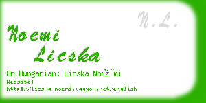 noemi licska business card